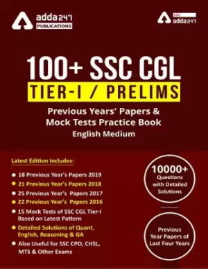 100 SSC CGL Books For Tier-I Previous Year Question Papers | Mock Tests | English Medium Book