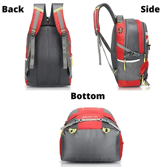 Martucci 15.6 inch 30 L Casual Waterproof Laptop Backpack/Office Bag/School Bag/College Bag/Business Bag/Travel Backpack For Unisex (Red) - Image 2