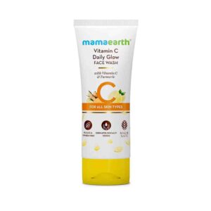 Mamaearth Vitamin C Daily Glow Face Wash with Vitamin C & Turmeric for All Skin Types (100 ml)